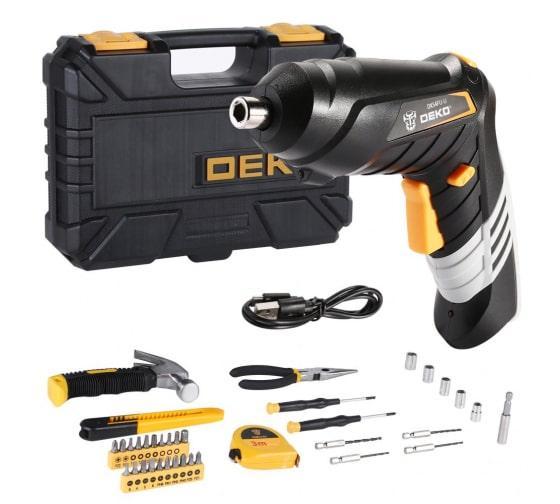 Аккумуляторная отвертка DEKO DKS4FU-Li в кейсе